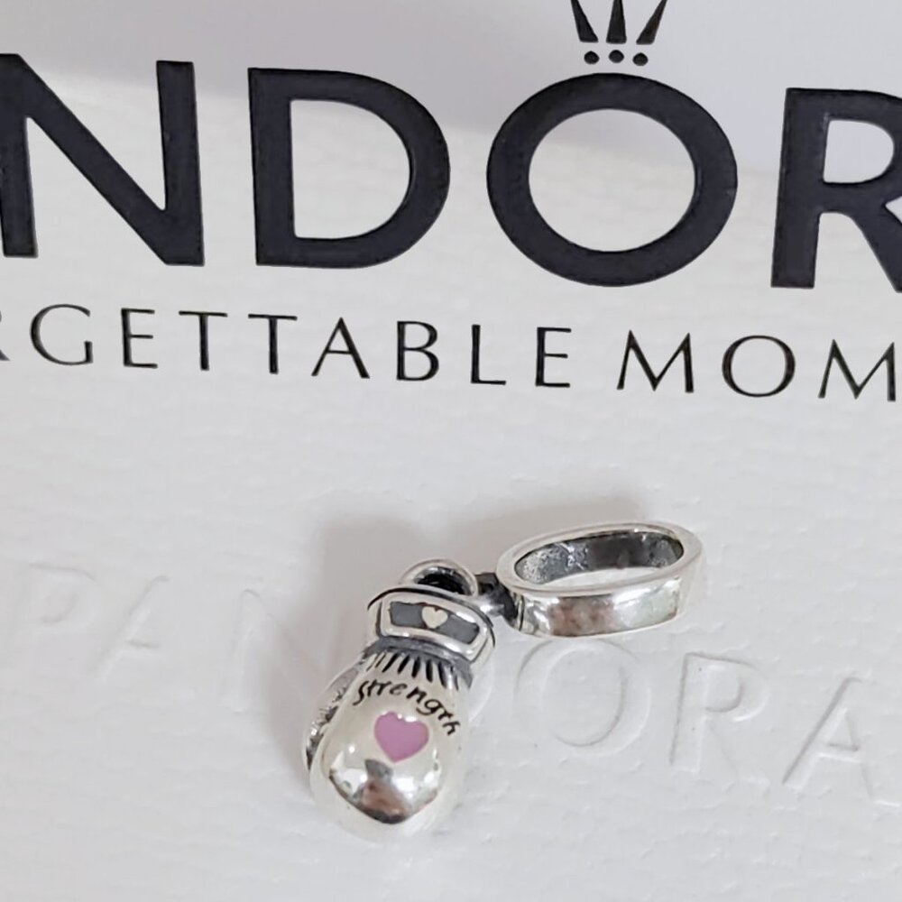 Pandora Boxing Glove Dangle Charm S925 Sterling Silver with box